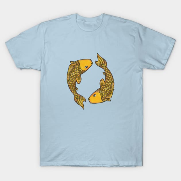 Koi Fish T-Shirt by Parakeet Moon